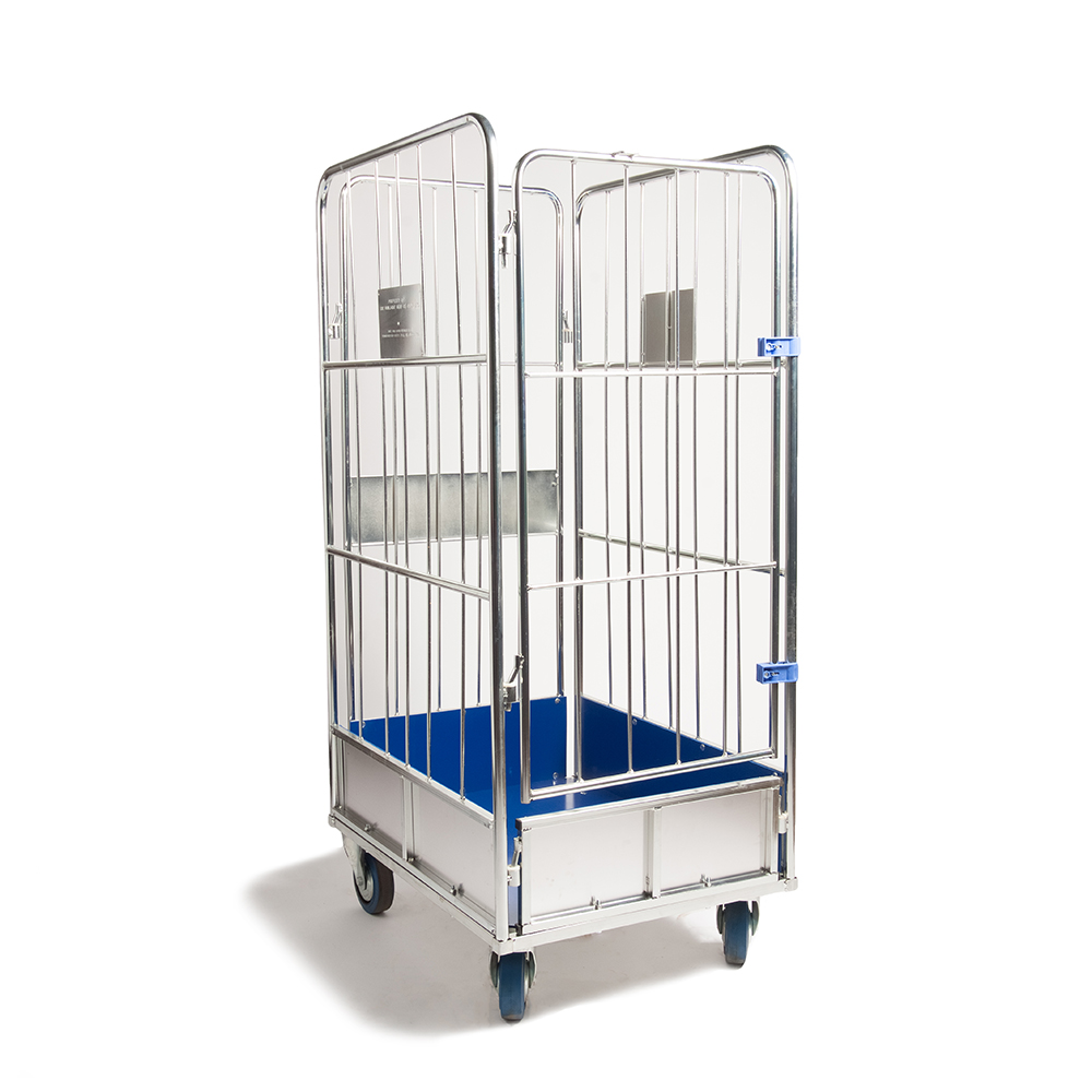 | Capacity Load 720x900x1750 Rotomrent kg Roll Front Cage mm Hinged rent 500 Container Laundry Gate, for