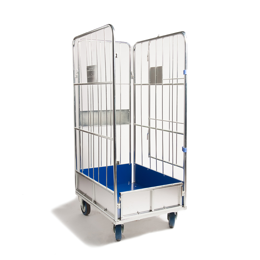 Laundry Roll Cage Container - 720x900x1750 mm - Hinged Front Gate