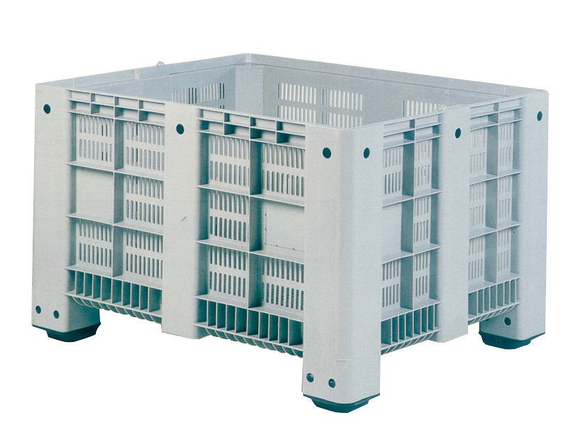 Plastic Pallet Box - 1200x1000x580 mm - Perforated