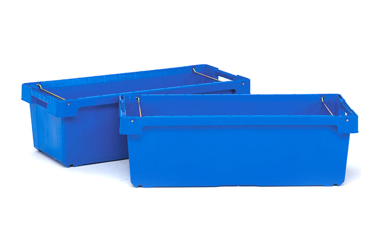 Plastic Crate with Bale Arms - 1116x477x345 mm