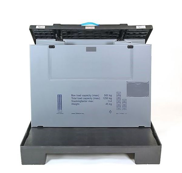 Plastic Pallet Box - 1230x830x980 mm - Smartbox M