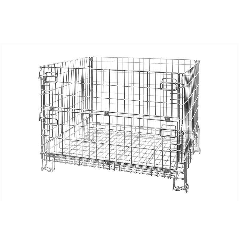 Metal Wire Pallet Cage Container - 1200x1000x1000 mm - Collapsible
